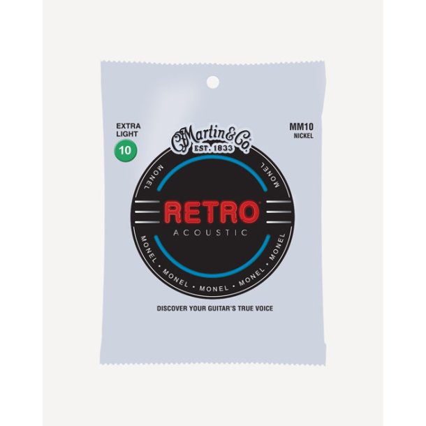 C.F. Martin MM10 Retro Acoustic Extra Light (.010 - .047) Monel Wound